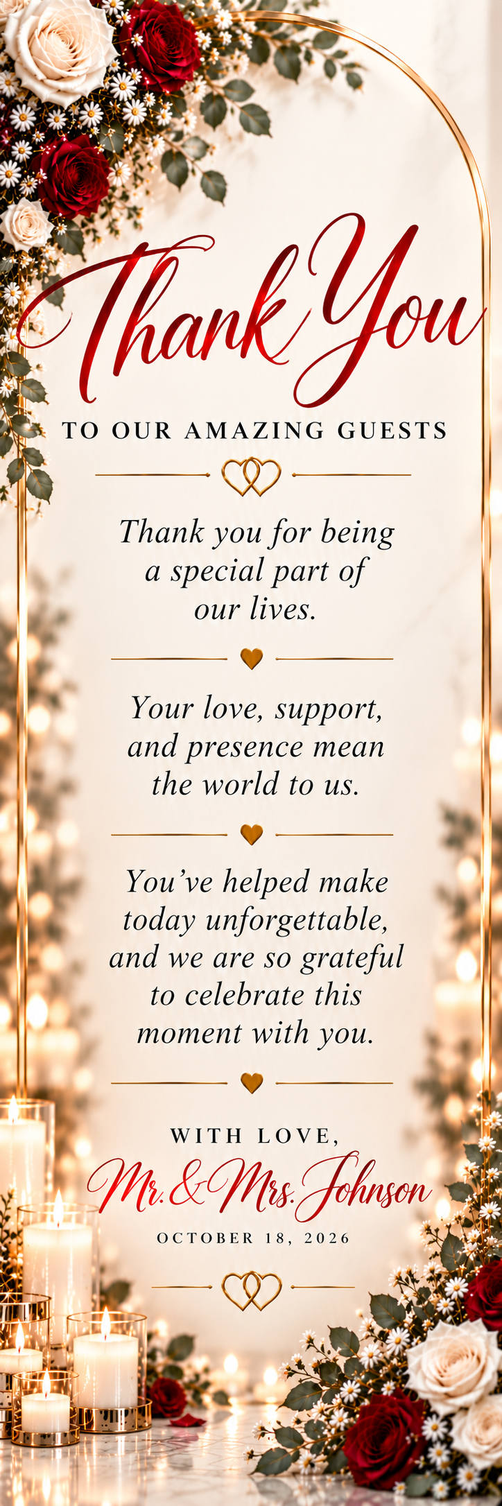 Thank-You Screen LED digital poster artwork by Snapshot Solutions